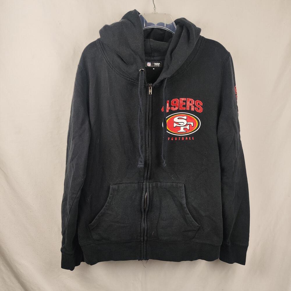 San Francisco 49ers Hoodie Sweatshirt Mens XL Black NFL Football Team Apparel